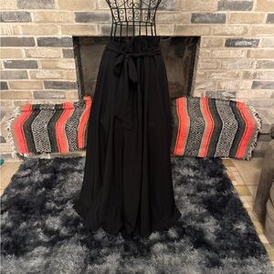 SHEIN Curve Elegant Black Maxi Skirt